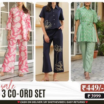 3-Piece Women’s Co-Ord Set | Complete Your Look with Our Trendy Set | WC-04