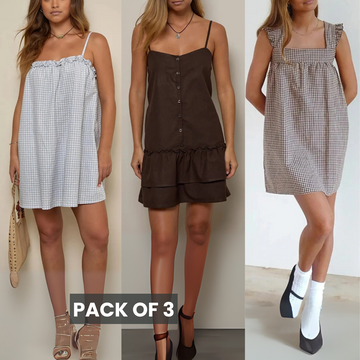 3 Combo Dailywear Dresses for Women | Stylish and Affordable | DD-10