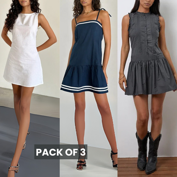 3 Combo Dailywear Dresses for Women | Stylish and Affordable | DD-02