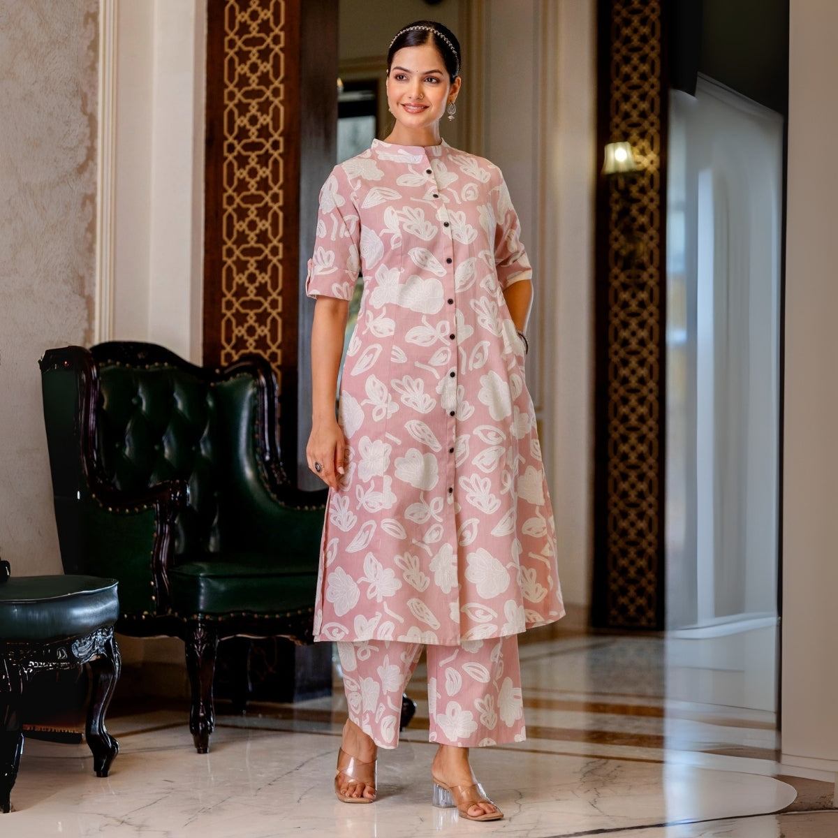 3 Combo Soft Cotton Kurta with Stylish Printed Pants Set For Daily Wear | KSP-05