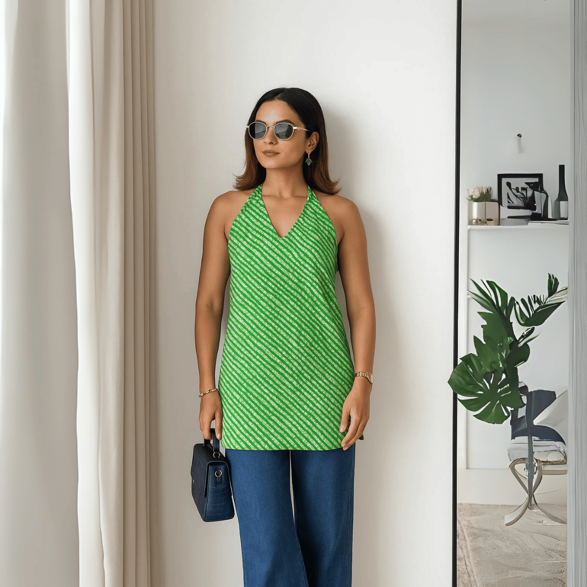 Pack of 3 | Stylish Halter Neck Kurtis for Women | Cotton Kurta Set | SKU: HSK-01