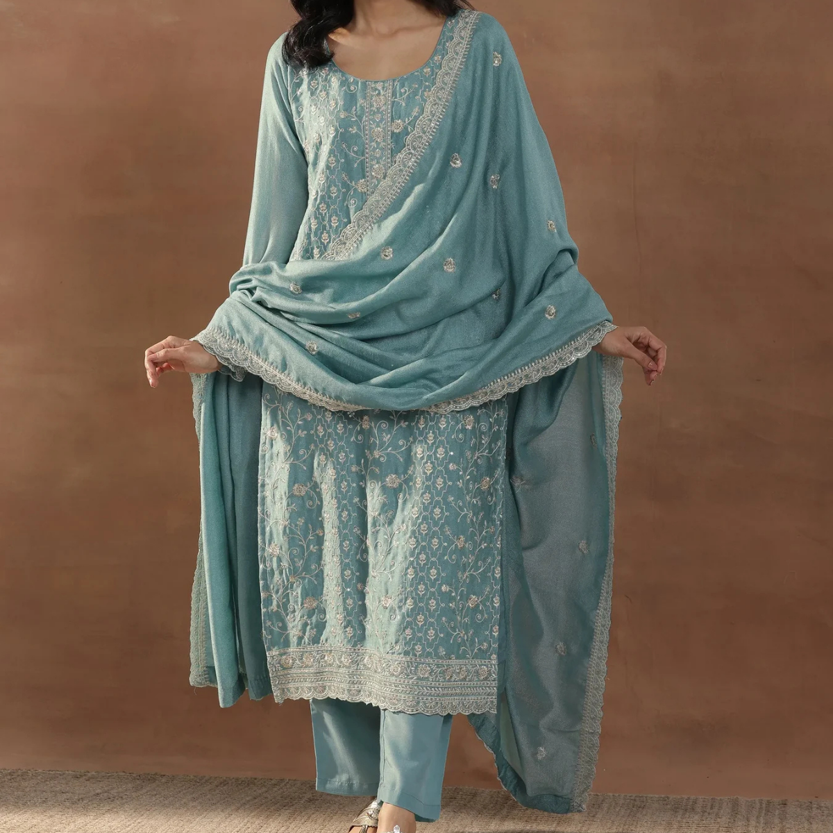 Pack of 3 | Elegant Silk Suit Set for Women | Festive & Party Wear |  SS-06