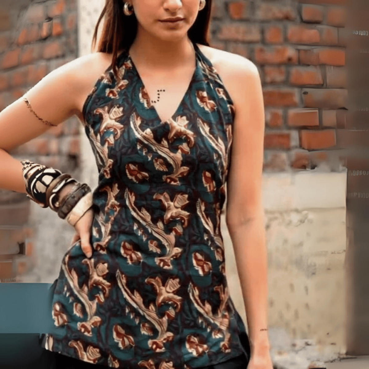 Pack of 3 | Stylish Halter Neck Kurtis for Women | Cotton Kurta Set | SKU: HSK-02