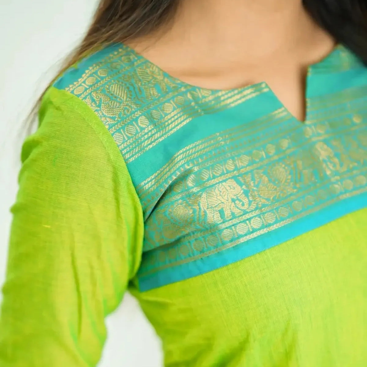 Vibrant Pack of 3 Silk Blend Suit Sets with Dupatta – Teal Blue, Royal Purple & Lime Green | Sizes XS–3XL |  SS-09