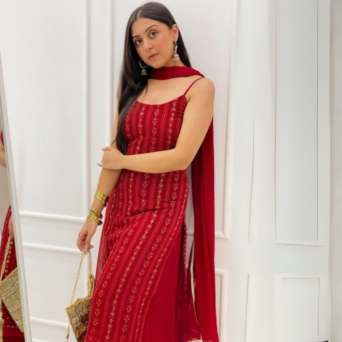 Pack of 3 |Chikankari Suit Sets with Dupatta | Traditional Ethnic Wear for Women | CSC-03