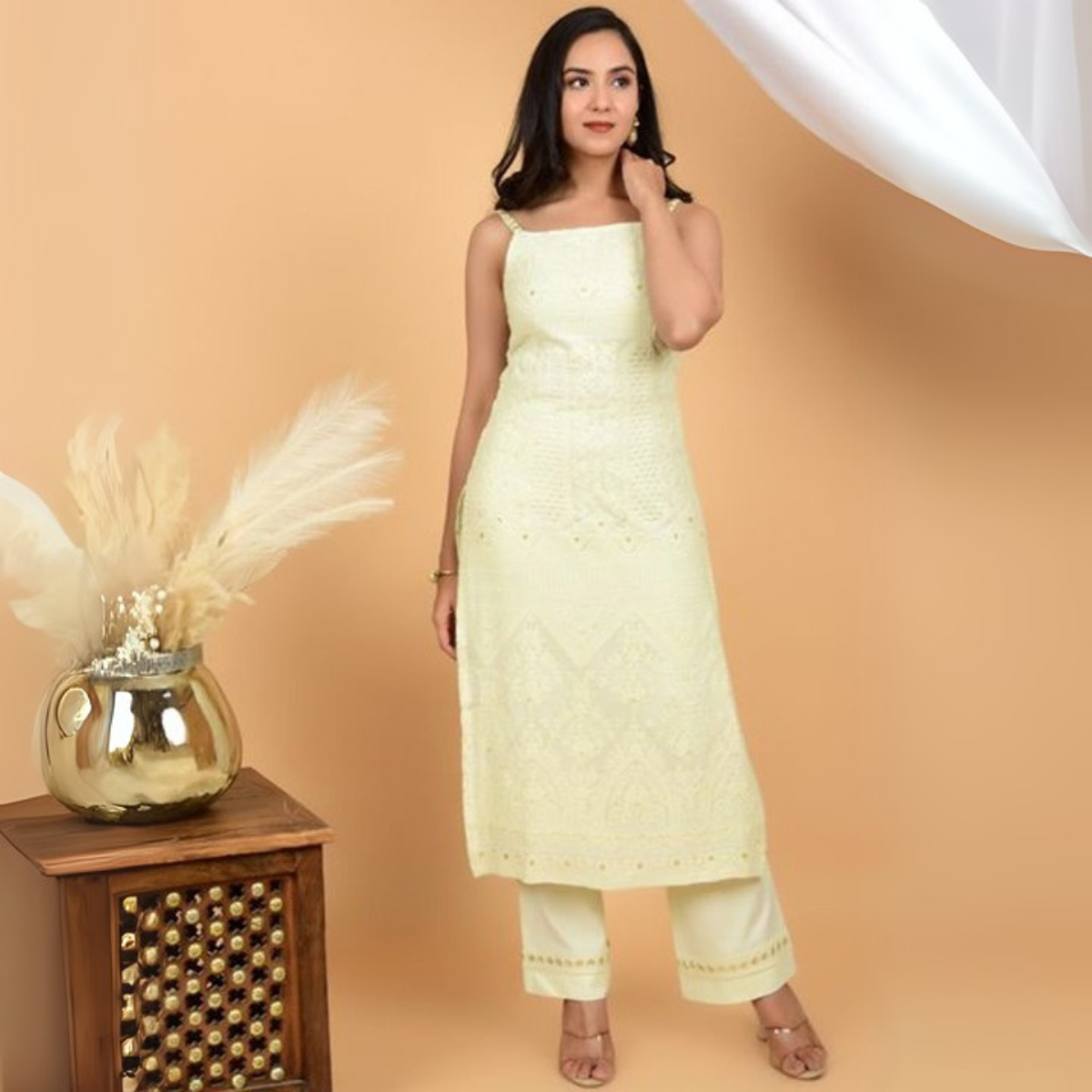 Pack of 3 |Chikankari Suit Sets with Dupatta | Traditional Ethnic Wear for Women | CSC-03