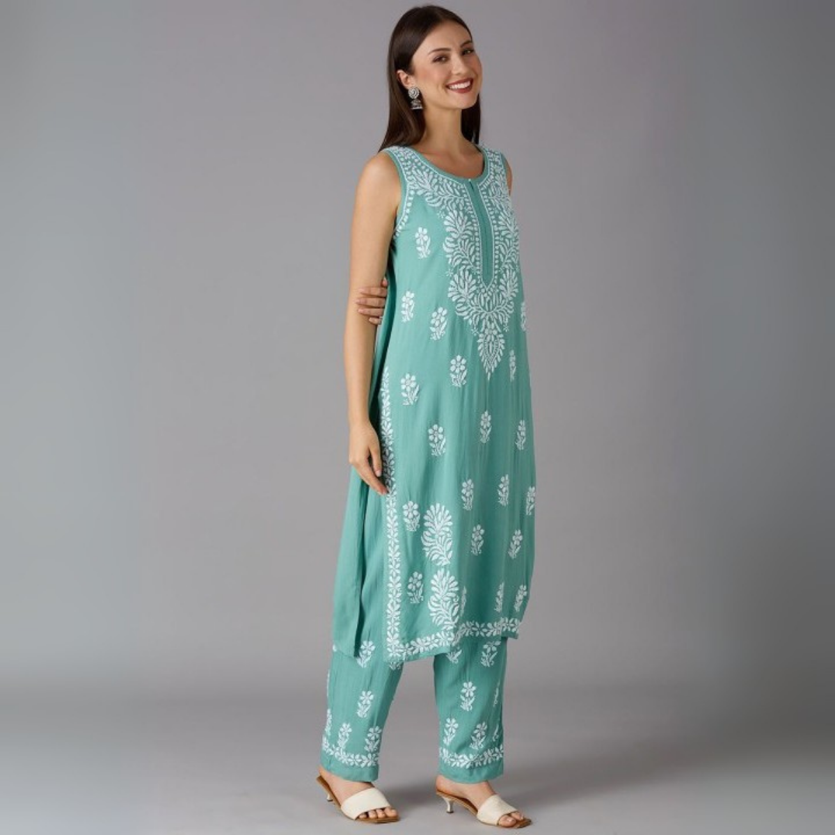 Pack of 3 |Chikankari Suit Sets with Dupatta | Traditional Ethnic Wear for Women | CSC-07