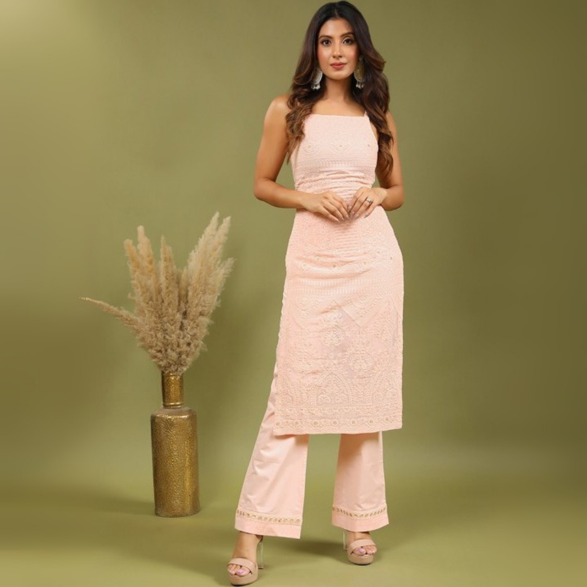 Pack of 3 |Chikankari Suit Sets with Dupatta | Traditional Ethnic Wear for Women | CSC-07