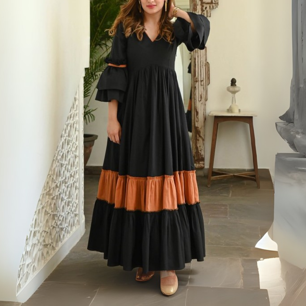 Women’s 3 Combo Maxi Dress Collection – Soft Wear Comfort & Style | MD-05