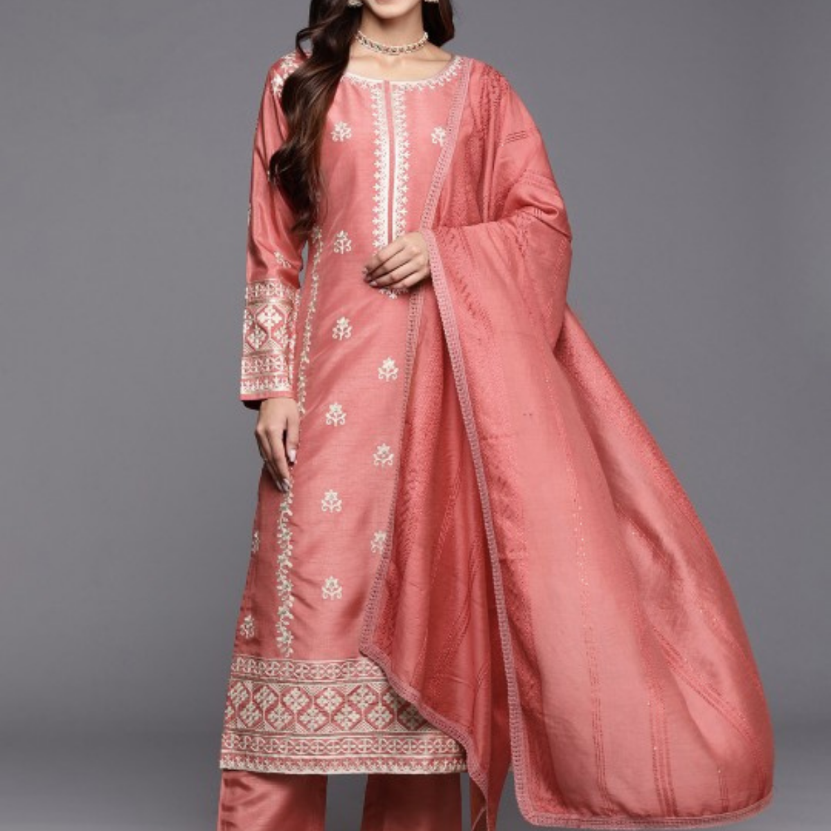 Pack of 3 | Elegant Silk Suit Set for Women | Festive & Party Wear |  SS-01