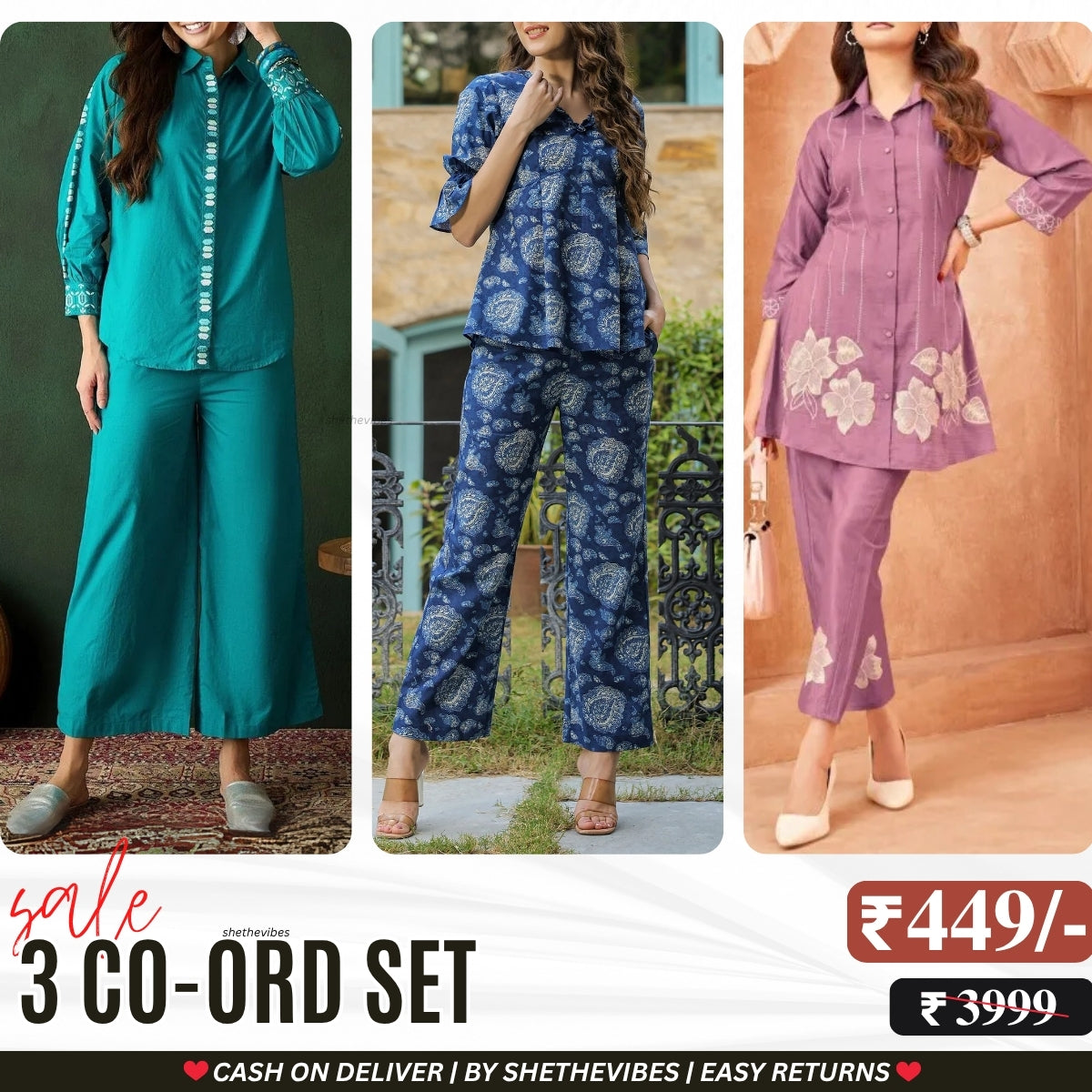 3-Piece Women’s Co-Ord Set | Complete Your Look with Our Trendy Set | WC-05