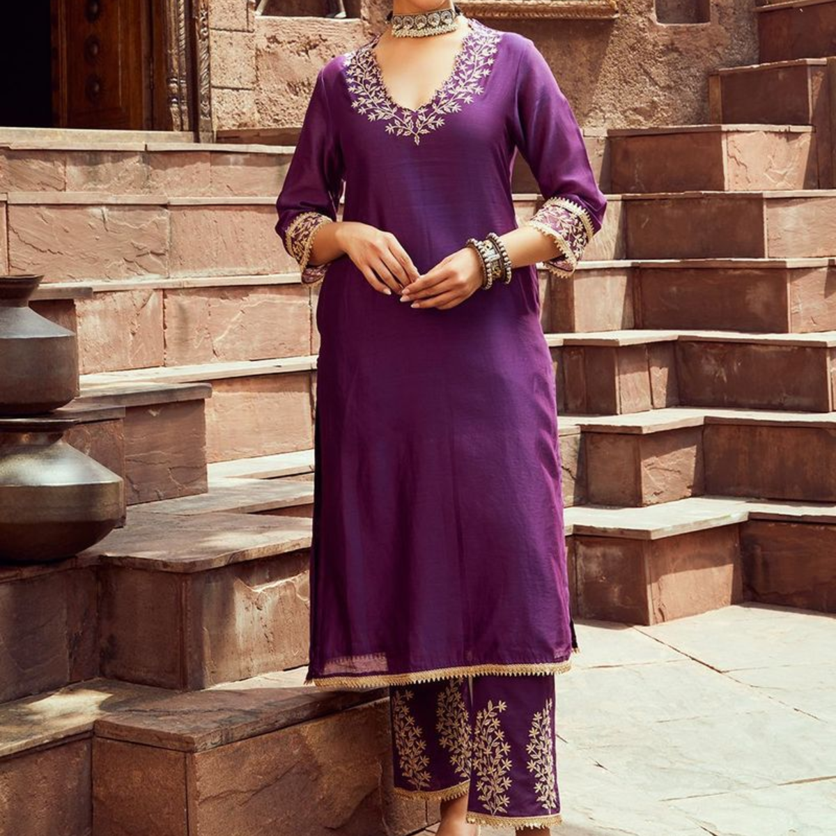 Elegant 3-Piece Women Kurti Set with Dupatta Combo Pack – Stylish, Comfortable & Versatile Ethnic Wear | KS-05